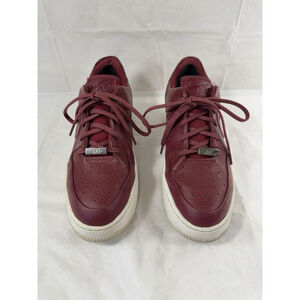 Nike Air Force 1 Sage Low Women Size 10.5 Shoes Maroon/White AR5339-602 Sneaker